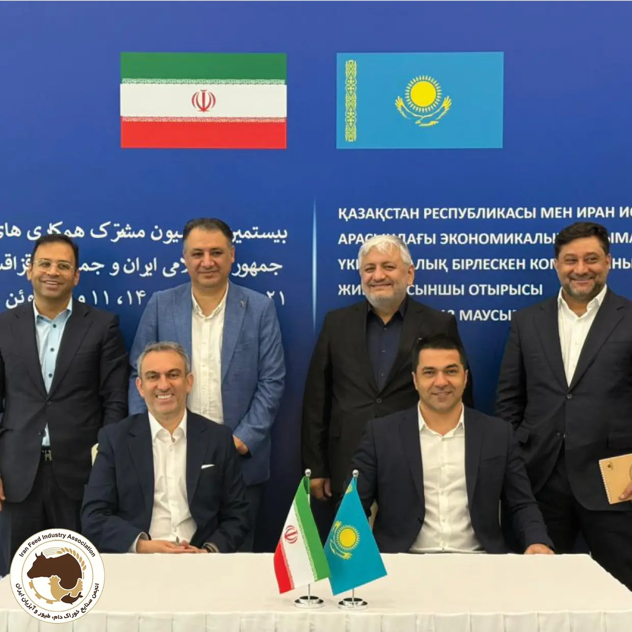 غرفه انجمن صنایع خوراک دام، طیور و آبزیان ایران در اکسپوی قزاقستان
