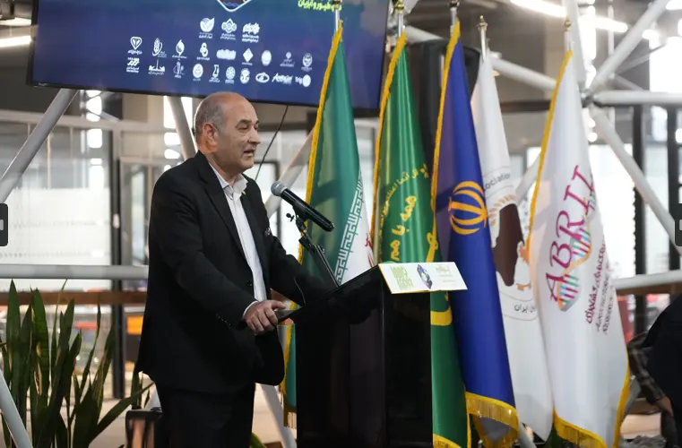 سخنرانی دکتر ابراهیمی رئیس پژوهشگاه بیوتکنولوژی کشاورزی به عنوان برگزارکننده رویداد اینوفارم